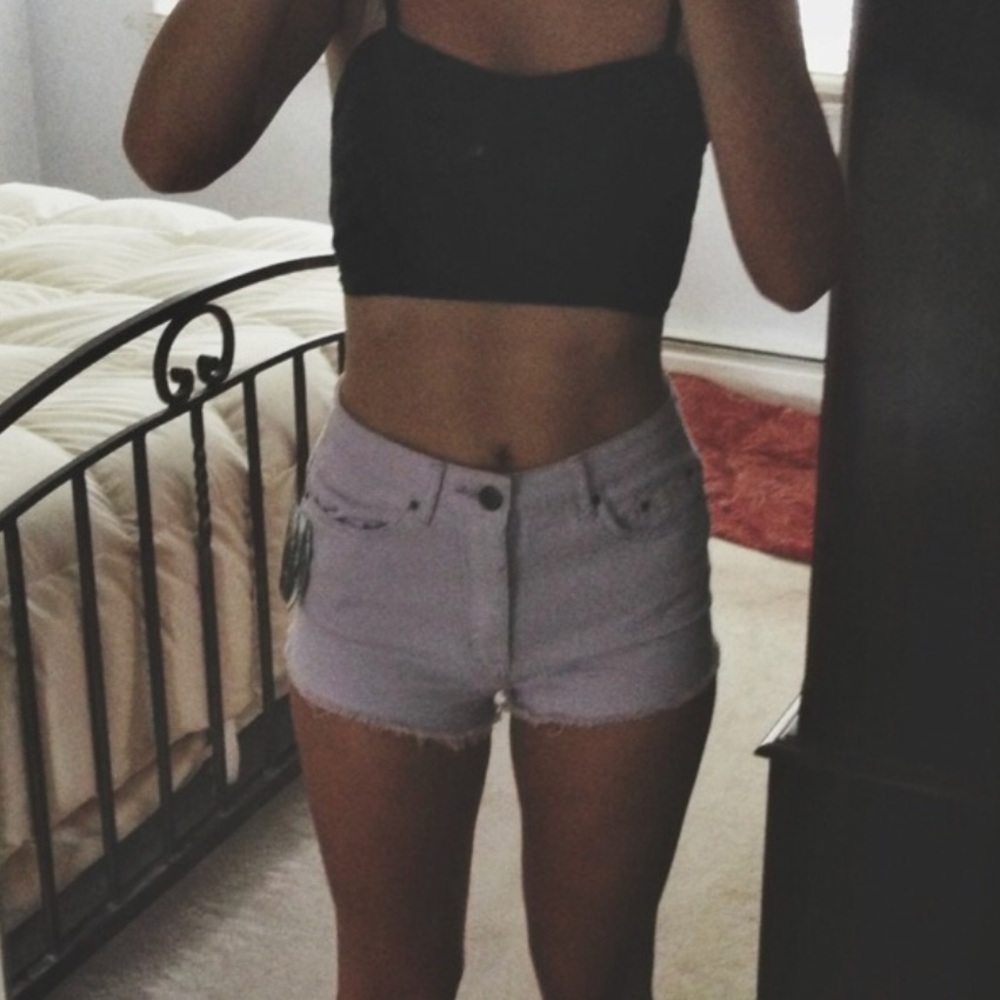BDG light purple high rise Drew shorts